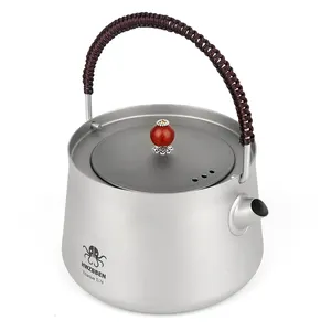 Titanium Camping Kettle Tea Pot Maker Pour Over Gooseneck Spout Kettle