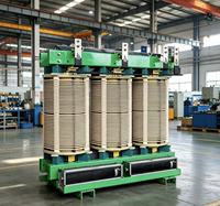 Transformateur sec ouvert SG(B)10/11, feuille de cuivre, classe H VPI, 30-2500 kVA 10 kV/0,4 kV, usage industriel, personnalisable