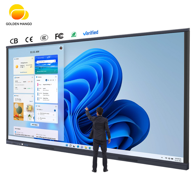 55/65/75/86/98/110 Inch Interactive LCD Display Digital Board Smart Teaching Whiteboard Touch Screen for Office Meeting