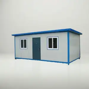 منازل صغيرة جاهزة الصنع 20 قدمًا من حاويات مكتبية قابلة للطي منخفضة التكلفة