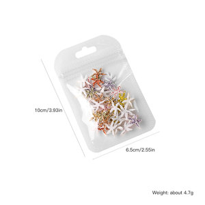 Nouveaux 50 pièces de breloques pour ongles sculptées souples, motifs léopard, pois, fleurs, étoiles 3D, accessoires DIY à presser pour manucure, vente en gros pour salons - Product Image 6