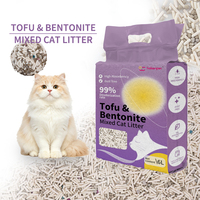 Échantillons Gratuits Litière pour Chat à Base de Plantes, Mélange de Bentonite, Rapport 70/30, Biodégradable, Faible Taux de Poussière, Agglomérante, Anti-Odeur