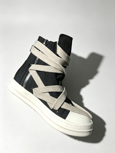 Pentagram High Top <b>Canvas</b> Sneakers With Buckle Strap <b>Round</b> Toe Solid Color All Season Walking Shoes Cushioned EVA Midsole Rub - Product Image 4