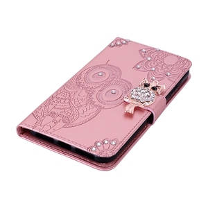 Dây Đeo Bling Kim Cương Owl Ví Da Trường Hợp Đối Với <span class=keywords><strong>iPhone</strong></span> 17 Không Khí 17 Pro Max Rhinestone Thẻ Khe Cắm Đứng Lật Bìa Pouch - Product Image 6