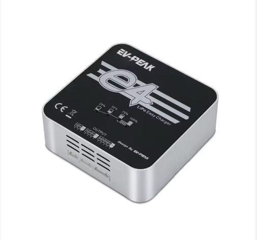 EV-PEAK E4 50W/4.0A EASY INTELLIGENT CHARGER for 2S-4S LiPo Drone Battery Plastic