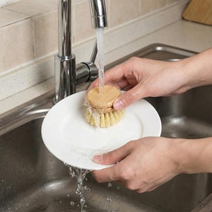 Replacement Brush Heads for Eco Dish Brush interchangeable Soft Bristle Refills Natural Dish Scrubbers for <b>Kitchen</b> - Product Image 1