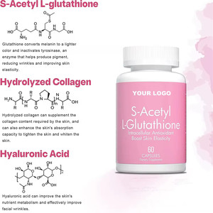 Cápsulas de L-glutatión OEM y ODM para blanquear la piel del cuerpo y suplemento antioxidante para cápsulas blanqueadoras de la piel para adultos - Product Image 4