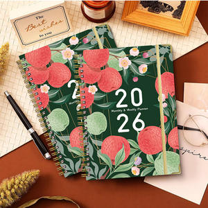 2026 cuaderno inglés A5 papel en espiral planificador <span class=keywords><strong>diario</strong></span> portátil trabajo deportes horario libro - Product Image 5