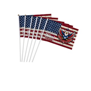 Drapeaux miniatures personnalisés USA 250e anniversaire – Ajoutez votre logo – Drapeaux à main personnalisés 1776-2026 pour le semi-siècle – Cadeaux événementiels 5x8 po - Product Image 2