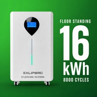 Système d'énergie solaire à batterie au lithium LiFePO4 certifié CE 51,2 V 16 kWh 30 kWh, alimentation de secours domestique