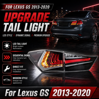 Feux arrière LED complets JC Upgrade pour Lexus GS GS250 GS300 GS350 2013-2020, clignotants intégrés, Plug and Play