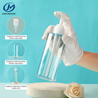 Botol Plastik Silinder PET 200ml Desain Baru 2026, Kosong, dengan Pompa Sekrup, Sablon, untuk Minyak Atsiri, Parfum, Lotion, Kosmetik
