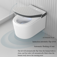 Inodoro Inteligente de Pared con Cisterna Oculta, Totalmente Automático, de Alta Calidad, con Asiento con Calefacción y Sifón Tipo S, Marca CUPC WATERMAR