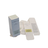 Emballage spécial texturé pliable de luxe de haute qualité avec insert produit de beauté cosmétique vernis à ongles huile papier kraft boîte à cartes