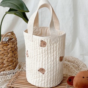Organizador de Cuna para Recién Nacidos con Logotipo Personalizado, Bolsas de Almacenamiento Bordadas, Bolsas para Biberones y Pañales, Bolsa de Algodón para Pañales, Bolsa Tipo Cubo para Recién Nacidos - Product Image 3
