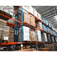 Rayonnage à palettes sélectif à plusieurs niveaux pour système de stockage, utilisation en chambre froide, chariot élévateur