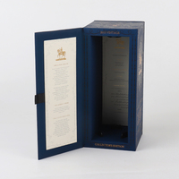 Luxe Nouveau Design Unique Whisky Rouge Blanc Vin Carton Boîte Emballage Cadeau Stockage Panneau Dur Unique Boîte À Vin