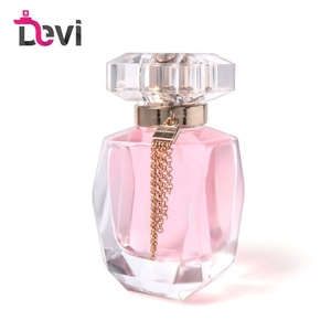 Flacon vaporisateur vide en verre cristal de 100 ml pour parfum, avec impression sérigraphiée et pompe pulvérisatrice, de la marque Devi OEM Factory - Product Image 1