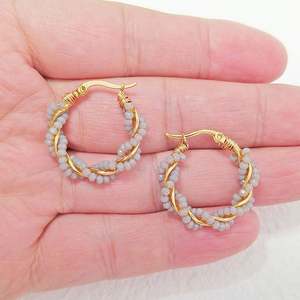 Nouveau Style Couronne Boucles D'oreilles En Acier Inoxydable Plaqué Or Boucles D'oreilles Haut De Gamme De Luxe À La Main Boucles D'oreilles pour les Femmes - Product Image 2