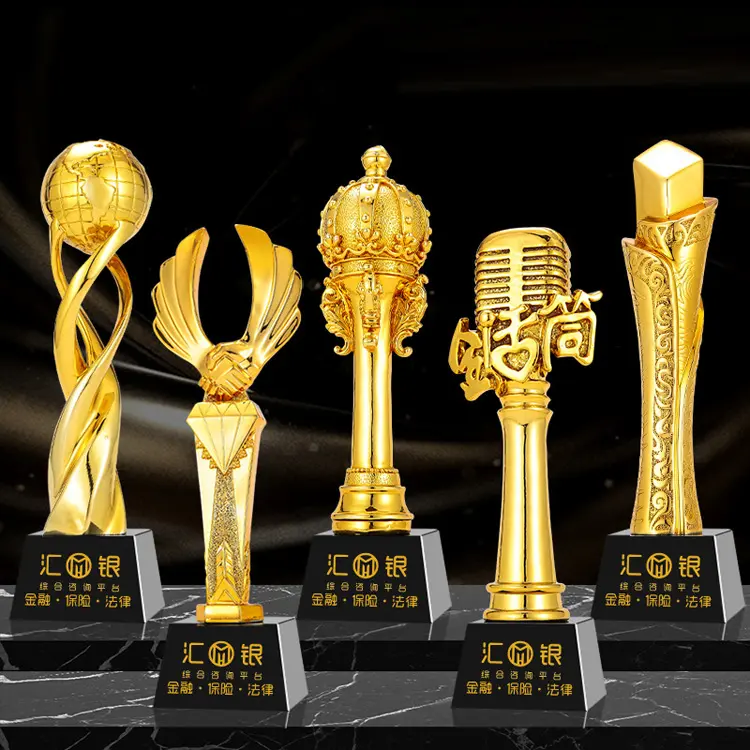 Factory wholesale customized league Award Crystal Resin Trophy Award