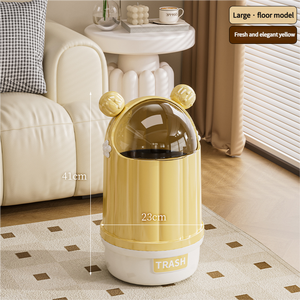 Cartoon Design Flip-Top Waste <strong>Bin</strong> Durable PP <strong>Plastic</strong> <strong>Lid</strong> for Easy Cleaning for Home Kitchen Bathroom or Outdoor Use - Product Image 5