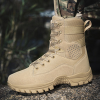 Bottes tactiques de combat imperméables de qualité supérieure pour hommes, durables, pour la randonnée en extérieur, avec soutien de la cheville