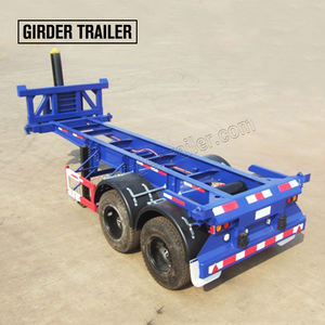 Heavy Duty 40 48 ft Basculement Skel Camion Benne Remorque Cylindre Hydraulique Semi-Dump pour l'Industrie Matériaux Hydraulique Semi-Remorque - Product Image 4