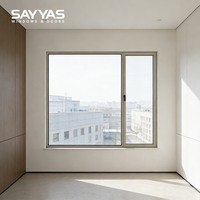 Fenêtre en aluminium moderne horizontale de haute qualité pour villa, 86 mm, 6060-T66, insonorisée, durable, Sayyas Windows JE86-OWS, garantie 5 ans