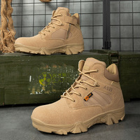 Nouvelles Bottes Tactiques de Combat Delta à Bout Rond en Tissu Oxford pour Hommes, Idéales pour l'Escalade et la Randonnée en Extérieur - Collection 2023