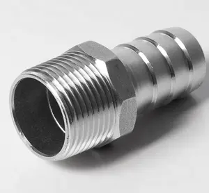 Stainless Steel 304 316 Pipe Water Nipples Hose NPT BSP Threaded Connection Nipples