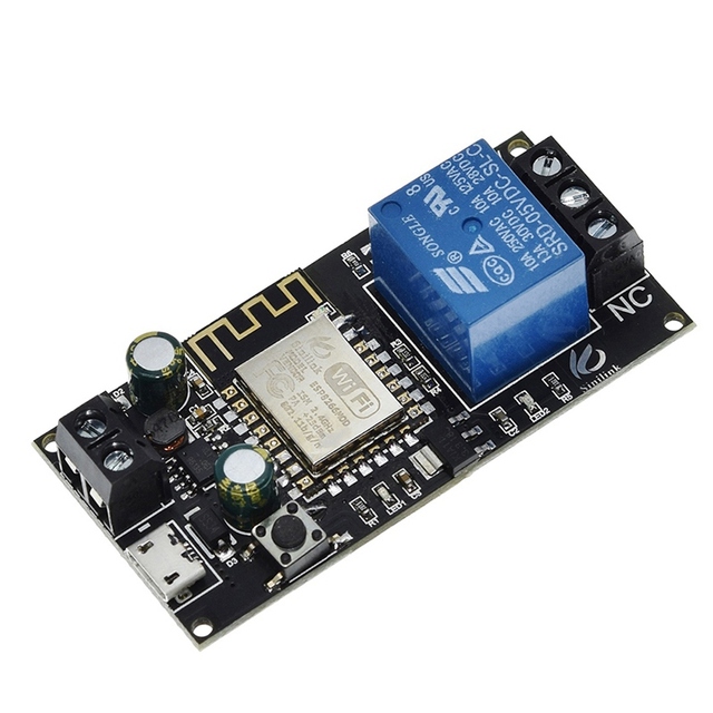 TZT XY-WF36V WiFi Relay Module DC6V-36V Smart Home Mobile APP Remote Control ESP-12F Module