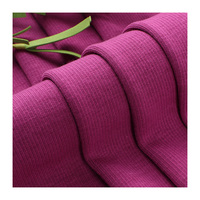 160-220gsm DTY polyester spandex tissu imprimé côtelé brosse deux côtés 96% polyester 4% spandex pour chemise manchette décolleté