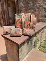 Sac fourre-tout matelassé brodé, style vintage bohème, imprimé animal, avec fermeture éclair, doublure en coton, grande capacité, pour la plage, les voyages, décontracté, quotidien