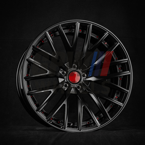 Multi <b>Spoke</b> Three Piece Forged Alloy <b>Wheel</b> With Hub Center Cap Custom Surface Treatment Universal Fit Aftermarket Rim - Product Image 5