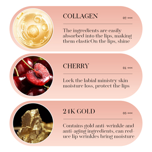Vente flash ZOZU Masque pour les lèvres hydratant et apaisant à la cerise, soin des lèvres, masque de nuit beauté au collagène cristallin - Product Image 3