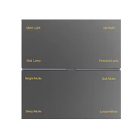 Interrupteur intelligent mural Tuya 8 touches 4 voies avec hub Zigbee, programmation horaire, compatible Google, télécommande tout-en-un