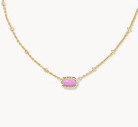 Collier Pendentif Cœur en Quartz Rose Plaqué Or, Mini Cristal Rose Mignon, Chaîne Cordon, Taille Personnalisable, Vente en Gros de Bijoux de Mode
