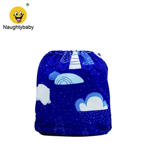 Baby Cute Cloth Diaper Washable Baby Cloth Cover Dipper Adjustable Reusable Washable Baby Opp Bag Printed Microfiber Dry Surface