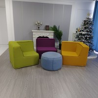 Nouvelle chaise de luxe haut de gamme en mousse siège modulaire canapé en mousse rembourré canapé-lit canapé de salon module de couleur unie personnalisé