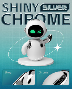 Vendita calda argento Eilik <span class=keywords><strong>Robot</strong></span> giocattolo Smart compagno Pet <span class=keywords><strong>Robot</strong></span> giocattolo Desktop AI <span class=keywords><strong>Robot</strong></span> intelligente <span class=keywords><strong>Robot</strong></span> per uomo più anziano - Product Image 3