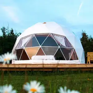 Экономичный эконом-купольная палатка сделанная на заказ дом курорт с занавеской