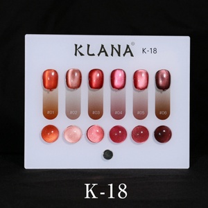 Vernis à ongles gel effet œil de chat caméléon 6 couleurs brillant magnétique semi-permanent pour nail art – Vente en gros fabricant Klana - Product Image 2