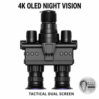 Dispositif de vision nocturne numérique 4K, zoom 600 m, portée infrarouge, objectif 25 mm, télescope numérique monté sur casque, camping, chasse, randonnée