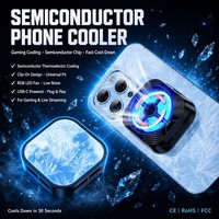 Refroidisseur de téléphone magnétique à semi-conducteurs, clip dorsal de refroidissement, radiateur à dissipation rapide de la chaleur, pour jeux et streaming, universel