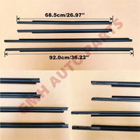 Moulures de joint d'étanchéité pour vitres de portes avant et arrière 68210-52210 68230-52180 pour Prius C (NHP10) 2012 2013 2014 2015 2016 2017 2018 2019