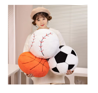 Oreiller en peluche Jouet doux Sport Ball Simulation Football Basketball Baseball Coussin de football en peluche Oreiller