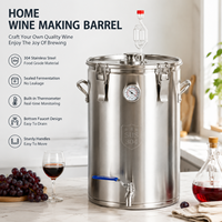 Fermenteur à vin et à bière en acier inoxydable 304 de qualité supérieure avec poignée