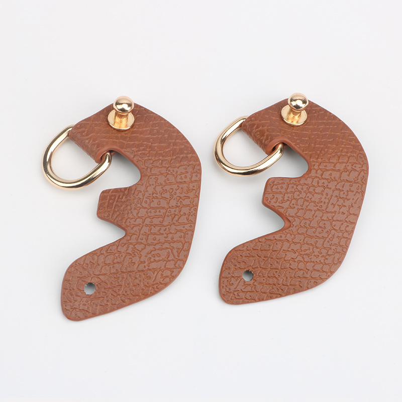 กระดุมหูหัวสีทองขนาดใหญ่แบบไม่ต้องเจาะ