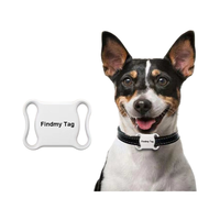 Traceur GPS étanche pour chien anti-perte avec contrôle par application, localisateur décoratif pour animaux de compagnie