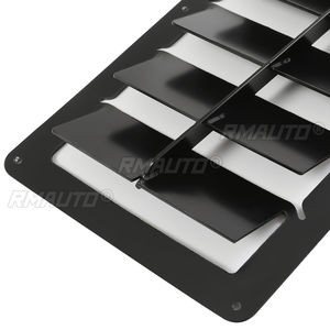 For 1985-1990 Camaro Z28 IROC-Z IROC a Pair Vented Heat Extractor <b>Hood</b> Louvers Scoop Steel Vent Air Flow Intake - Product Image 3